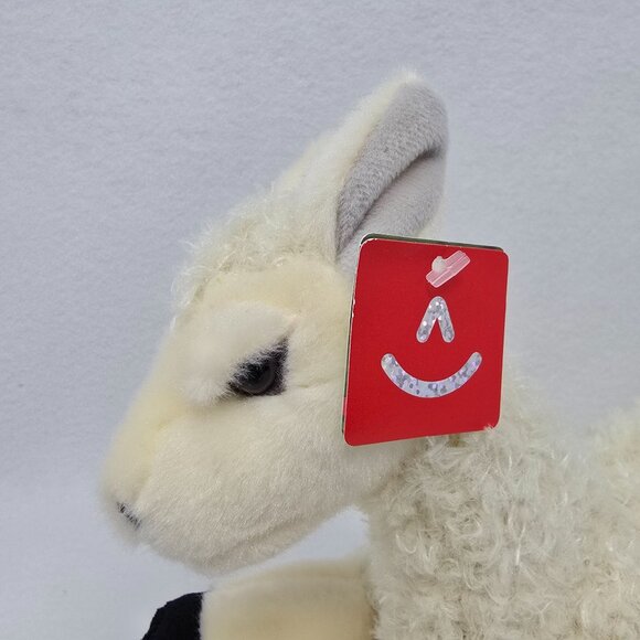 Aurora Handmade Plush Flopsie Llama Toy 12" Cream Soft Polyester Stuffed Animal - Picture 11 of 13